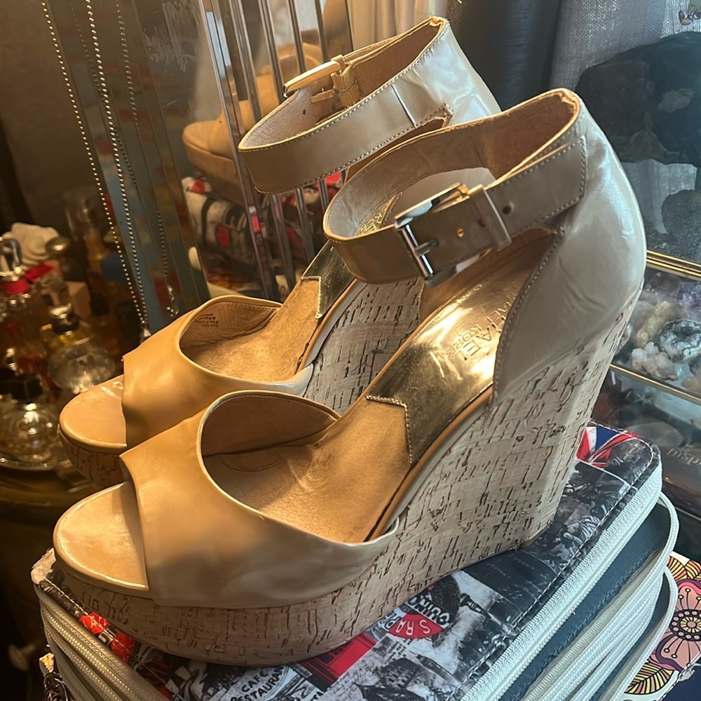 MICHAEL Michael Kors Tan Wedges